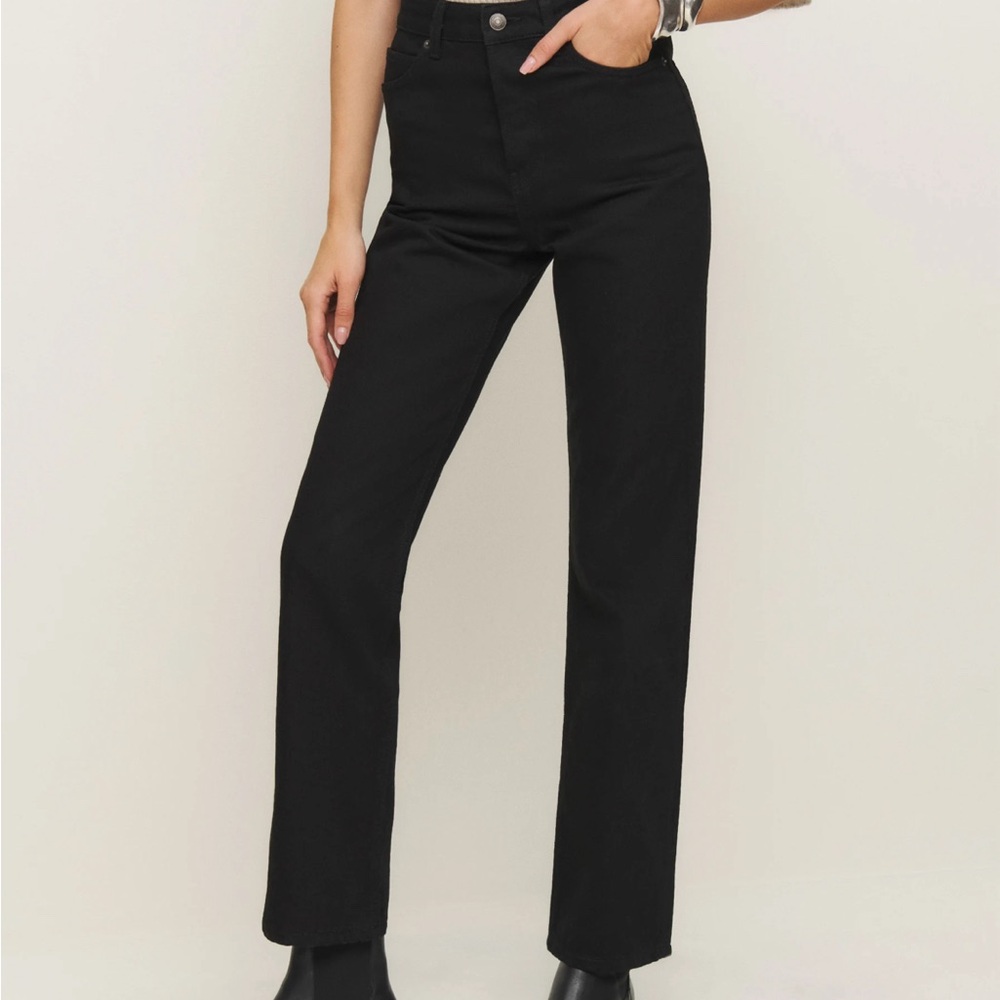 Reformation Cynthia high-rise straight